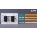 Igoto America Style Electrical 2 Gang 1 Way Switch 2 Gang 2 Way Wall Switch